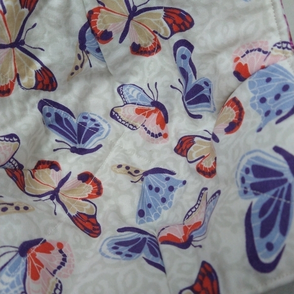 Bowl cozies 2 pack. Butterfly design on one side and bohemian design.handmade - Picture 3 of 7